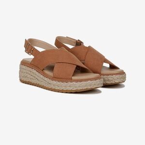 Dr Schools Women's Camel Tan Ember Espadrille Sandals size 8